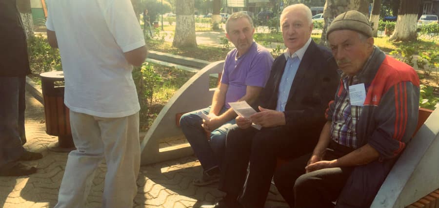 პრეზიდენტობის კანდიდატი თეიმურაზ შაშიაშვილი ზუგდიდის მოსახლეობას შეხვდა