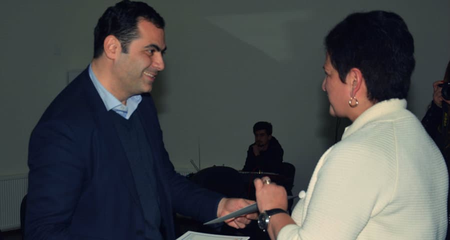 ზუგდიდში, უფროს და წამყვან პედაგოგებს სერთიფიკატები გადაეცათ