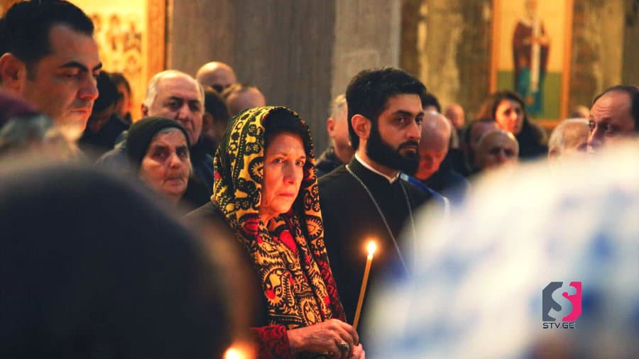 ზუგდიდის მშენებარე ტაძარში საღმრთო ლიტურგიას საქართველოს პრეზიდენტი დაესწრო