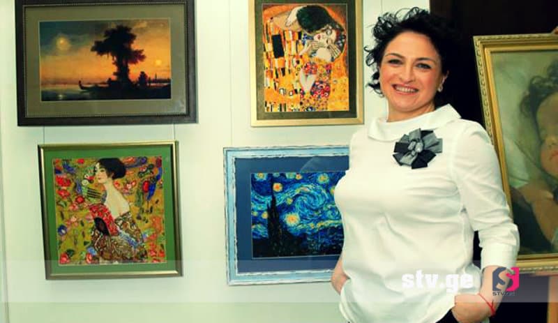 ზუგდიდელი, ვიცე-პოლკოვნიკი ქალის შემოქმედება და წარმატებული გამოფენა თბილისში