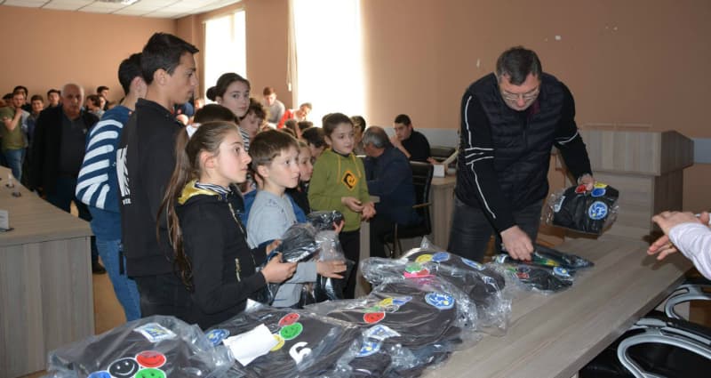 ჩხოროწყუს მერი სასკოლო ოლიმპიადაში გამარჯვებულებს შეხვდა