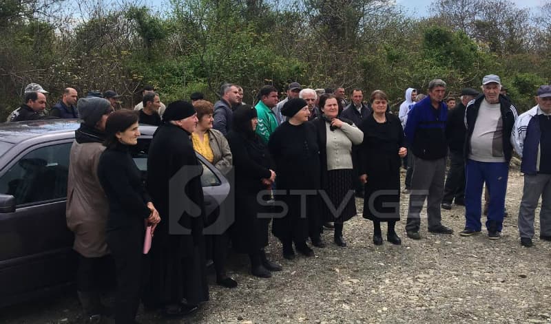 საპროტესტო აქცია ხობში – მოსახლეობა გზის რეაბილიტაციას ითხოვს