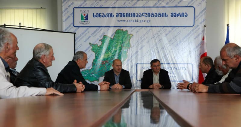 სენაკის მერიაში ჩერნობილის ატომური ელექტროსადგურის ლიკვიდაციაში მონაწილე პირებს შეხვდნენ