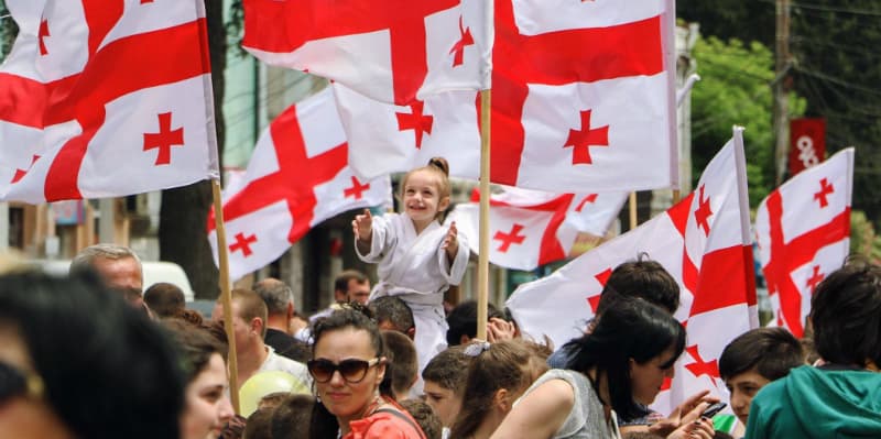 საქართველოს დამოუკიდებლობის დღე სენაკში აღნიშნეს