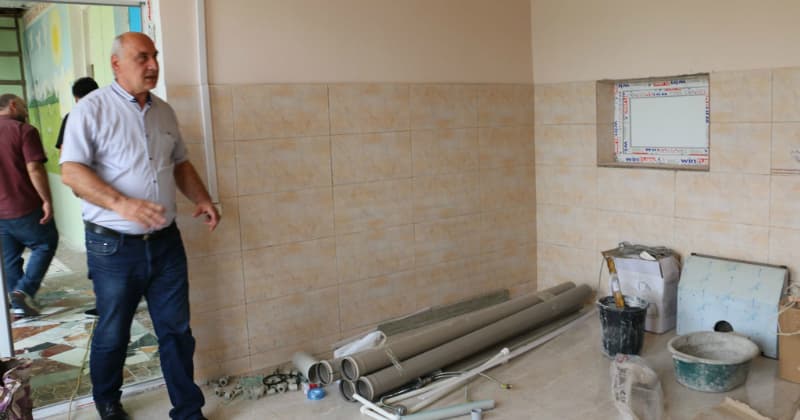 ხამისკურში საბავშვო ბაღის რეაბილიტაცია მიმდინარეობს