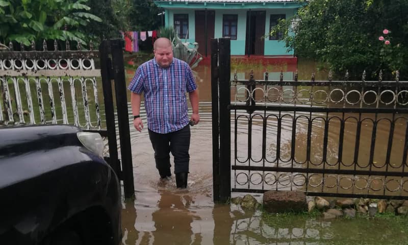 ძლიერმა წვიმამ წალენჯიხის მუნიციპალიტეტში პრობლემები შექმნა