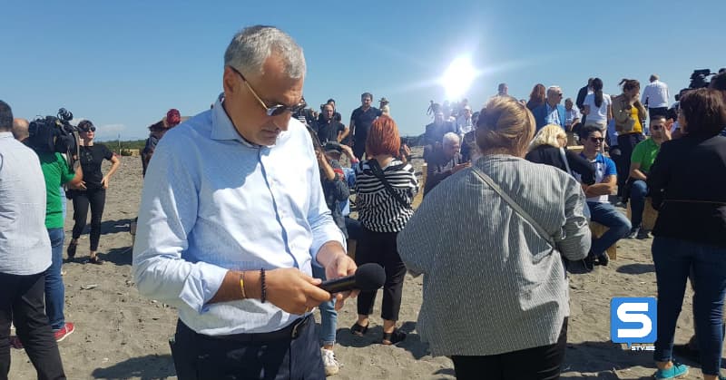 მამუკა ხაზარაძე საზოგადოებრივი მოძრაობის პრეზენტაციას ანაკლიაში მართავს