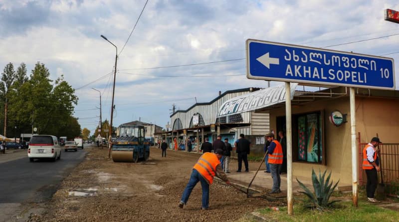 სენაკში საგზაო ინფრასტრუქტურის რეაბილიტაცია გრძელდება
