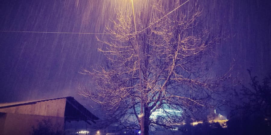 მესტიაში პირველი თოვლი მოვიდა (ვიდეო)