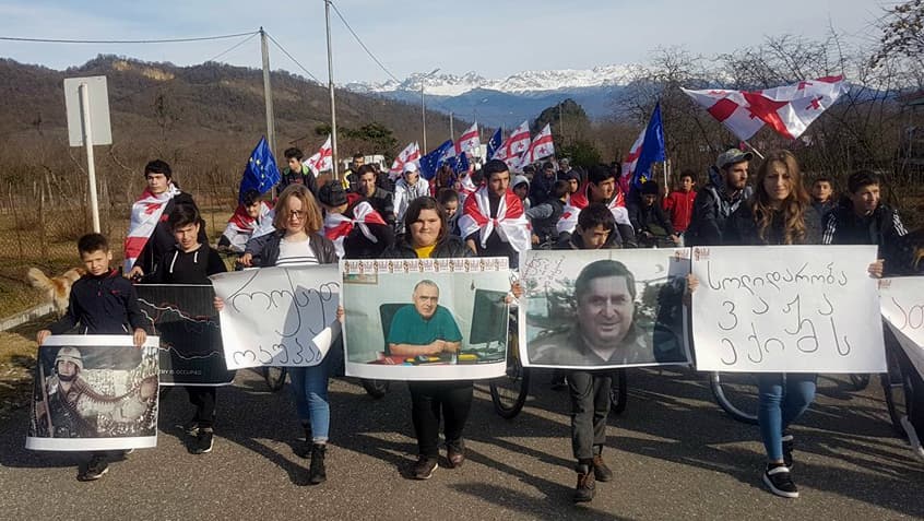 საზოგადოებრივმა მოძრაობა ,,ხმამ” საბერიო – ფახულანის საოკუპაციო საზღვართან აქცია გამართა