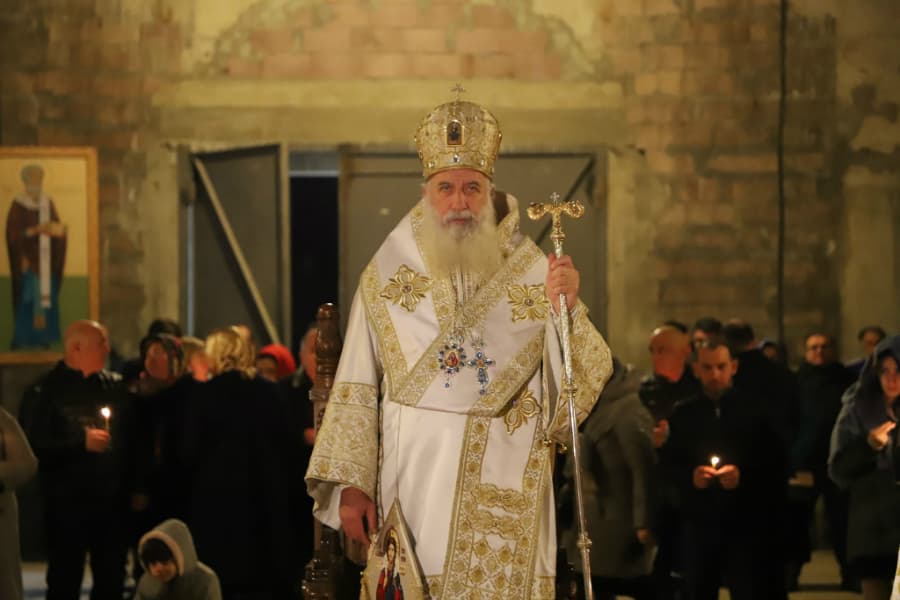 საშობაო წირვა მშენებარე საკათედრო ტაძარში აღევლინა