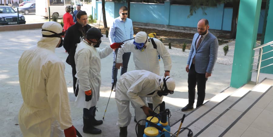 ზუგდიდის საბავშვო ბაღებში სადეზინფექციო სამუშაოები დაიწყო