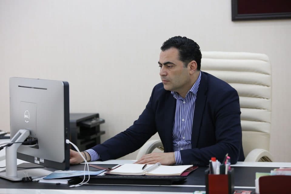 ალექსანდრე მოწერელია, სოფლის მეურნეობის სხვადასხვა დარგის წარმომადგენლებთან დისტანციურ შეხვედრებს მართავს