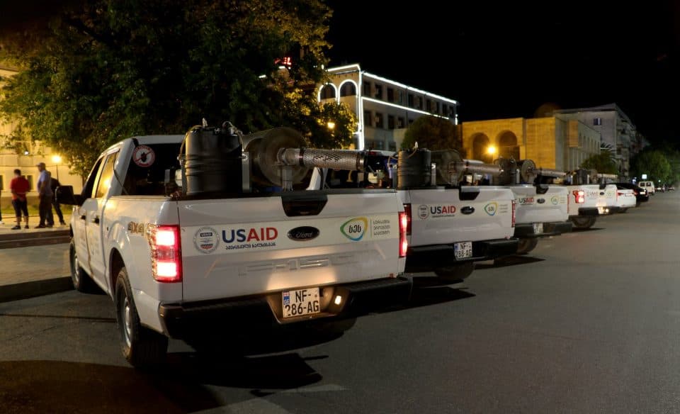 აზიური ფაროსანას საწინააღმდეგო შეწამვლითი სამუშაოები სენაკში