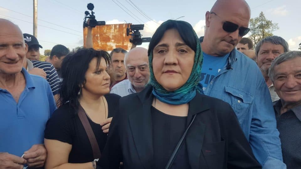 ენგურის ხიდთან “პატრიოტათა ალიანსის” ლიდერებიც მივიდნენ