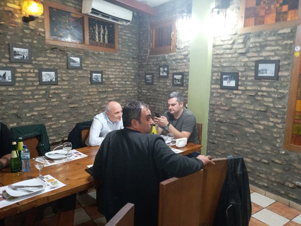 ვანო მერაბიშვილი და ზაზა გოროზია ზუგდიდში, რესტორან “მენძელში” ქეიფობენ