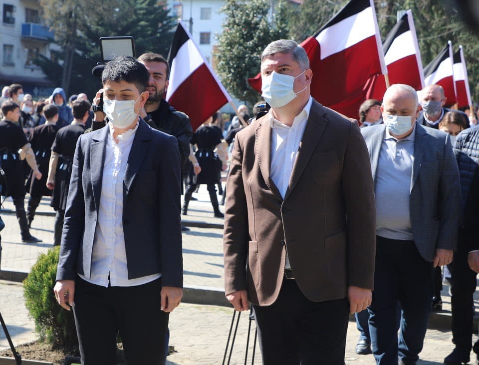 ზუგდიდში ზვიად გამსახურდიას ხსოვნას პატივი მიაგეს