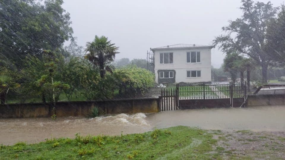 ხობში ძლიერმა წვიმამ პრობლემები შექმნა