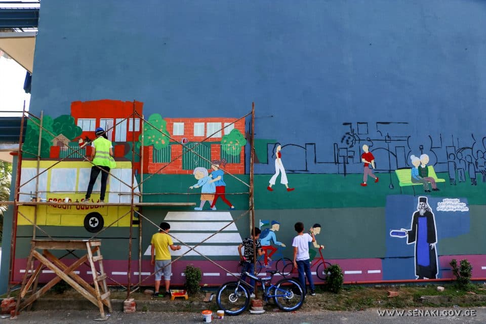 ქუჩის ხელოვნების – Street art-ის პირველი ნიმუშები სენაკში