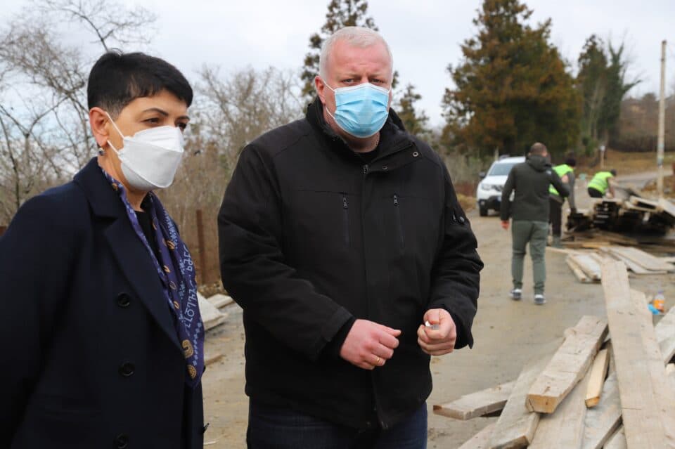 ნარაზენში საკალანდიოს უბანში გზის მშენებლობის მეორე ეტაპი მიმდინარეობს