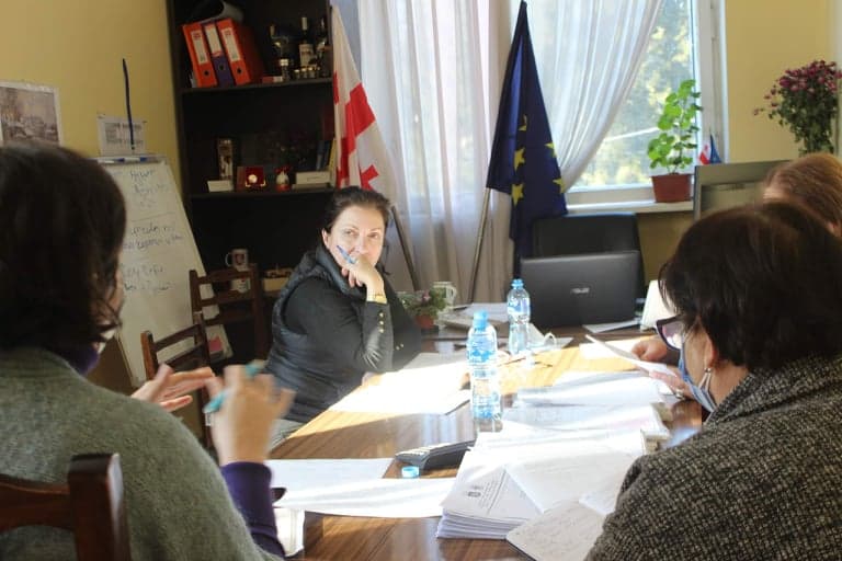 არასამთავრობო ორგანიზაციის წარმომადგენლები წალენჯიხის მერის მოადგილეს, თამარ ბელქანიას შეხვდნენ