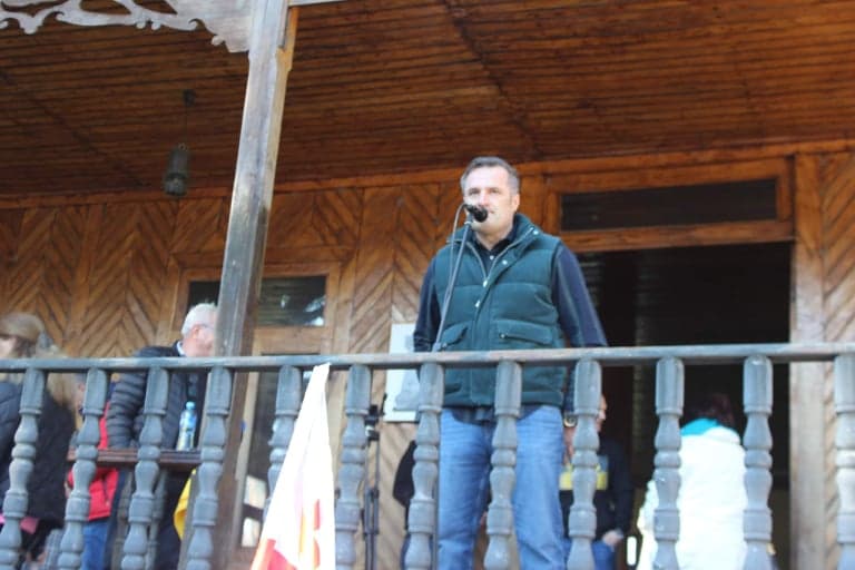 წალენჯიხის მუნიციპალიტეტში უკრაინის მხარდამჭერი აქცია გაიმართა, სახელწოდებით “დიდება უკრაინას”