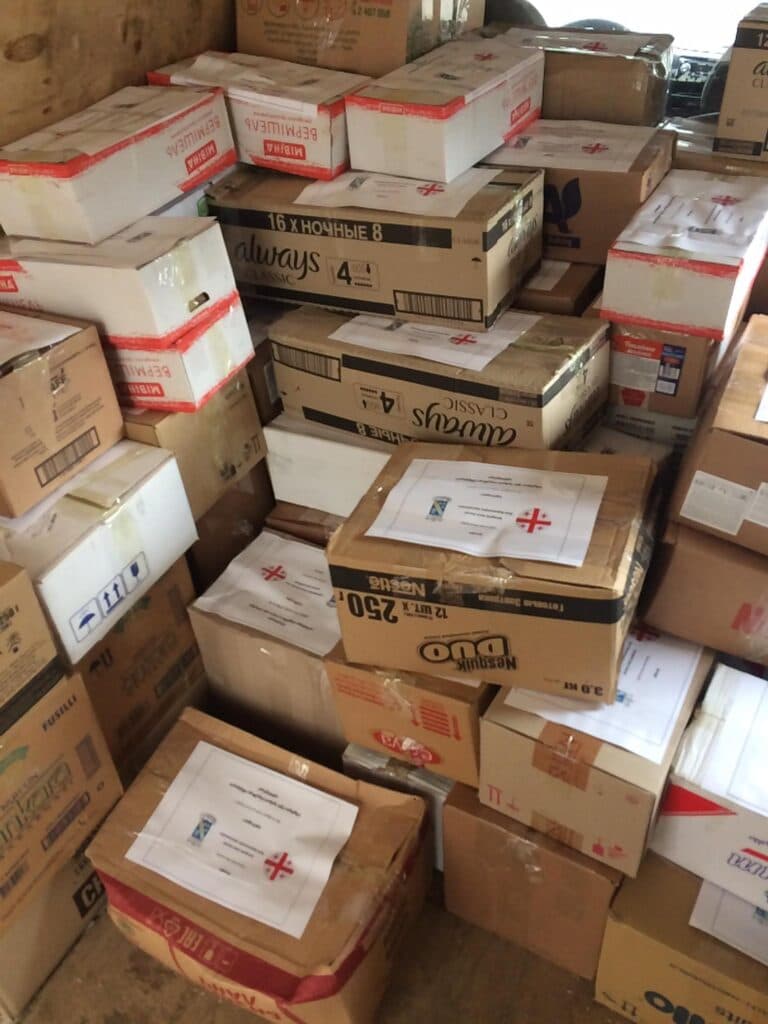 ჩხოროწყუში ჰუმანიტარული დახმარების პირველი ტვირთი უკრაინაში გასაგზავნად მზად არის - image 2