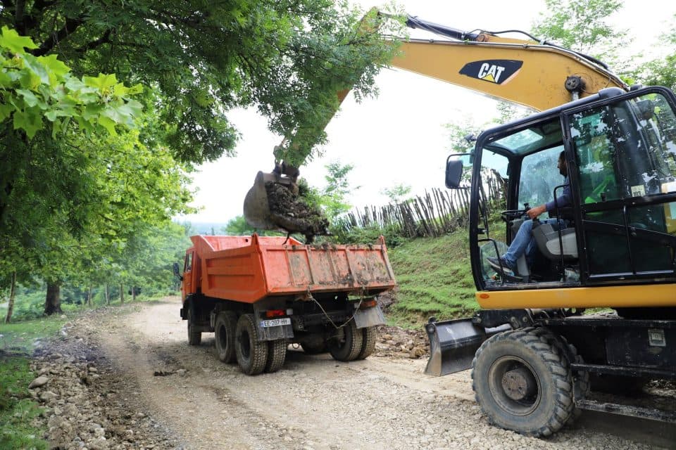 მარტვილში გზის რეაბილიტაცია მიმდინარეობს