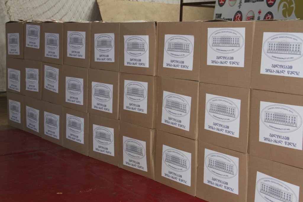 ზუგდიდის მუნიციპალიტეტის მერიამ, ტრადიციულად, 500 ოჯახს, საახალწლო ნობათი გადასცა - image 2