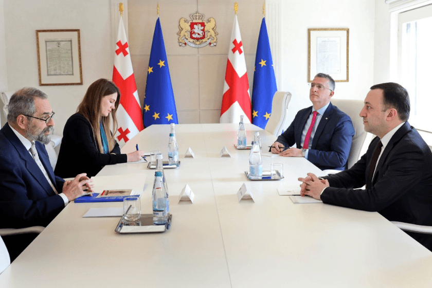 პრემიერ-მინისტრი ირაკლი ღარიბაშვილი საქართველოში ევროკავშირის სადამკვირვებლო მისიის ახალ ხელმძღვანელს შეხვდა