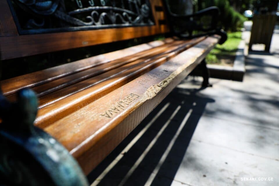 სენაკის განახლებულ სკვერებში ვანდალური ფაქტები დაფიქსირდა