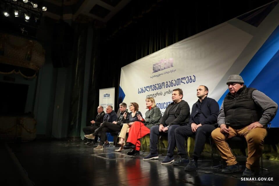 სენაკში, სახელოვნებო განათლების რეფორმის ფარგლებში, პანელური დისკუსია გაიმართა