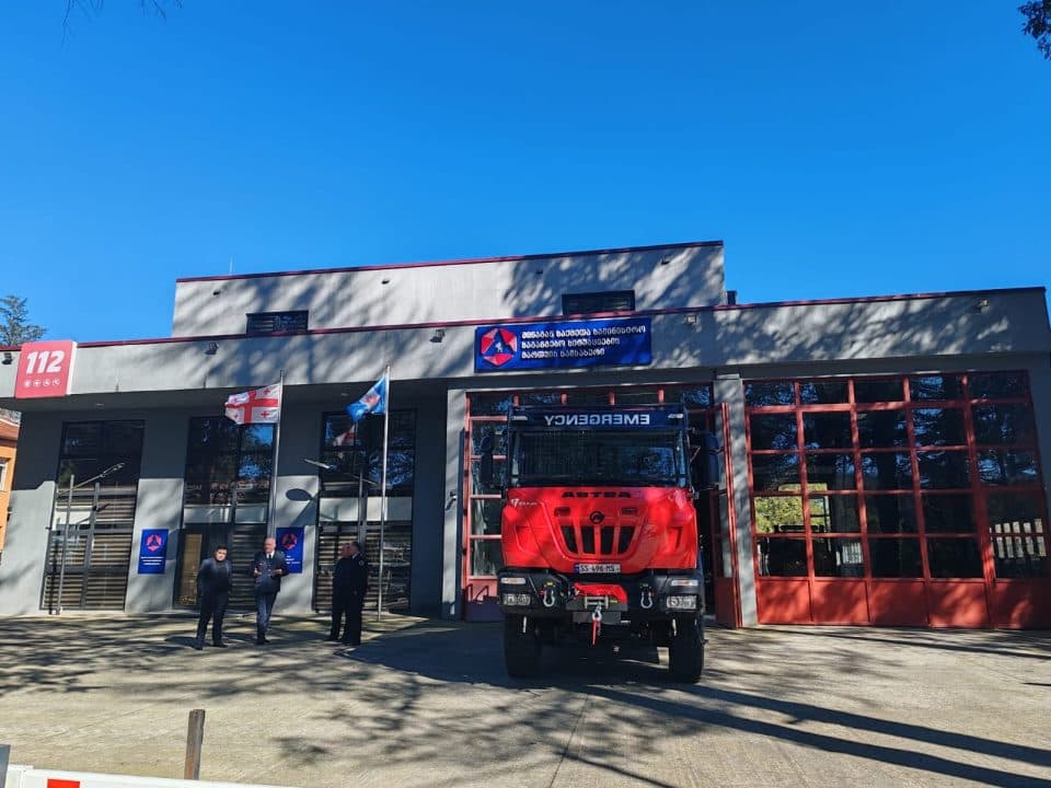 Წალენჯიხისთვის ახალი სახანძრო მანქანის გადაეცმას ირაკლი ზარქუა დაესწრო