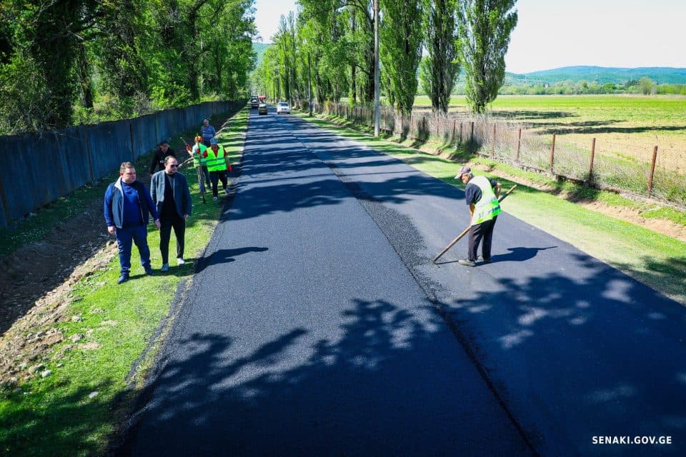 სენაკის მერი ჭალეს უბანში მიმდინარე სამუშაოებს გაეცნო