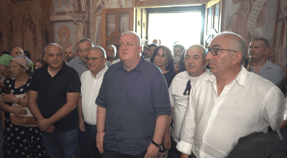 წალენჯიხის ტაძრის 1000 წლის საიბილეო სადღესასწაულო წირვას გიორგი გუგუჩია დაესწრო