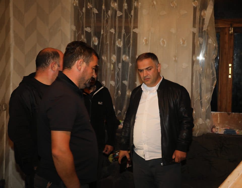 სტიქიის შედეგად სოფელ ნაგურუში საცხოვრებელი სახლის კედელი ჩამოანგრია