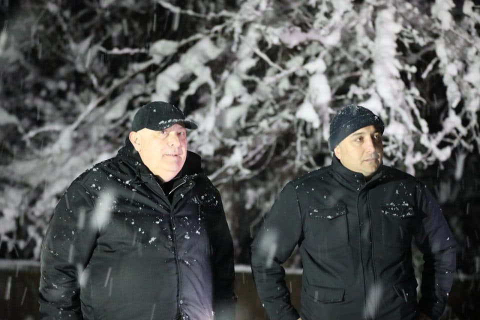 სამეგრელოში თოვლის გაწმენდითი სამუშაოები ყველა მუნიციპალიტეტში მიმდინარეობს