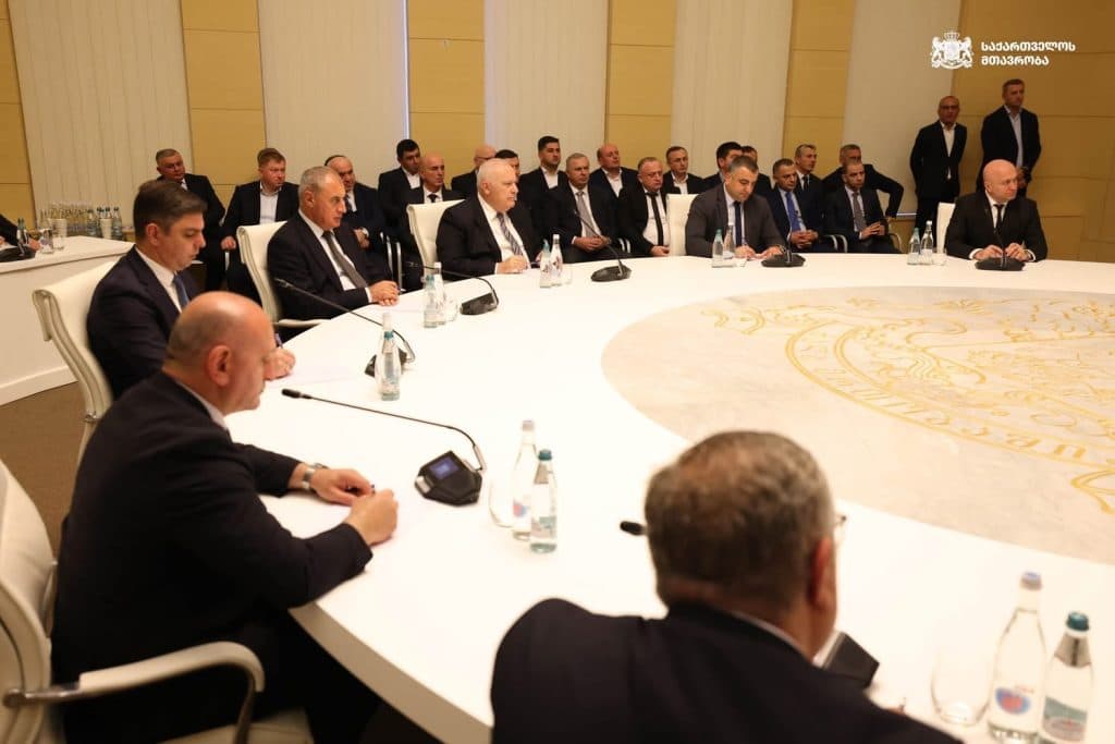 პრემიერ-მინისტრმა რეგიონებში სახელმწიფო რწმუნებულებთან და მუნიციპალიტეტების მერებთან მიმდინარე პროექტები და სამომავლო გეგმები განიხილა - image 10