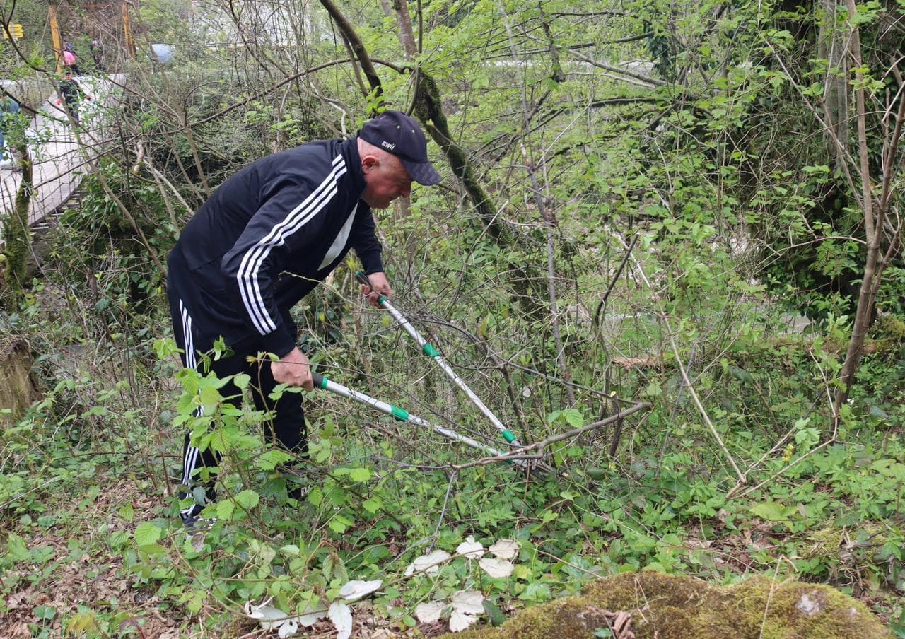მერის ინიციატივით ჩხოროწყუში ტურისტული ლოკაციები დასუფთავდა - image 4