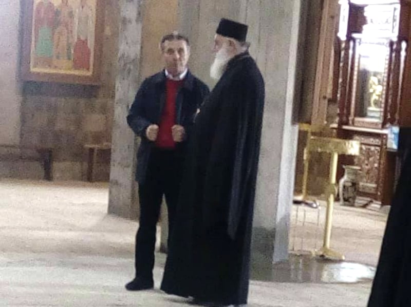 ბიძინა ივანიშვილი ზუგდიდში მეუფე გერასიმეს შეხვდა