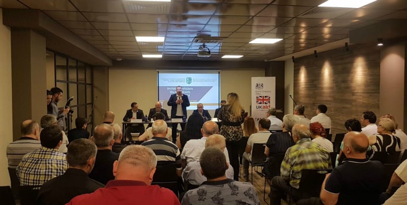 ზუგდიდში ,,შრომის უსაფრთხოების შესახებ“ ორგანული კანონით დაწესებულ სიახლეებზე ბიზნესის წარნომადგენლებთან შეხვედრა გაიმართა