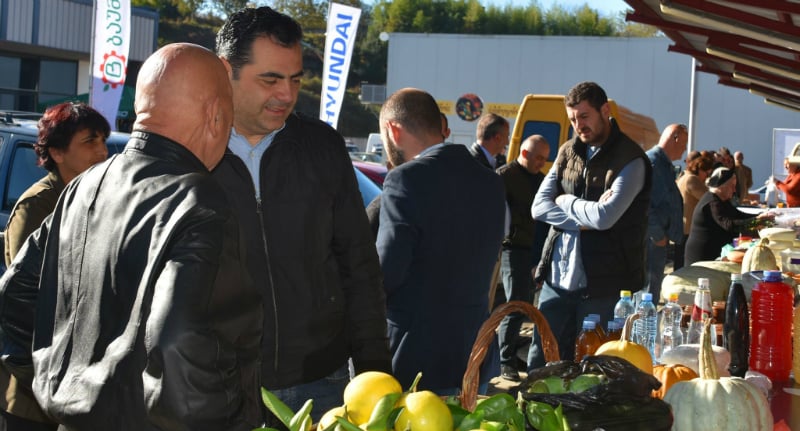 რუხის სავაჭრო ცენტრის ტერიტორიაზე აგრობაზრობა გაიმართა