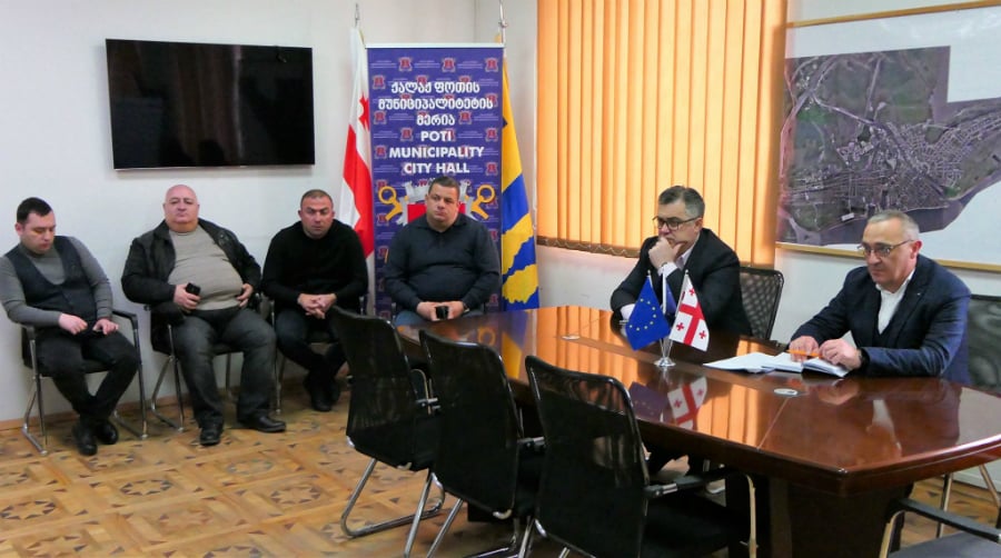 ახალი კორონავირუსის პრევენციის ღონისძიებები ტარდება ფოთში