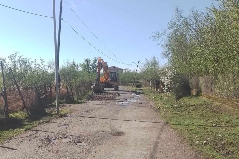 ეწერფერდში შიდა გზის რეაბილიტაცია მიმდინარეობს